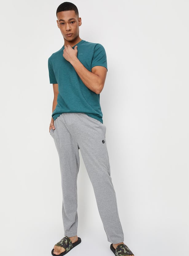 Men Solid Elasticated Track Pants