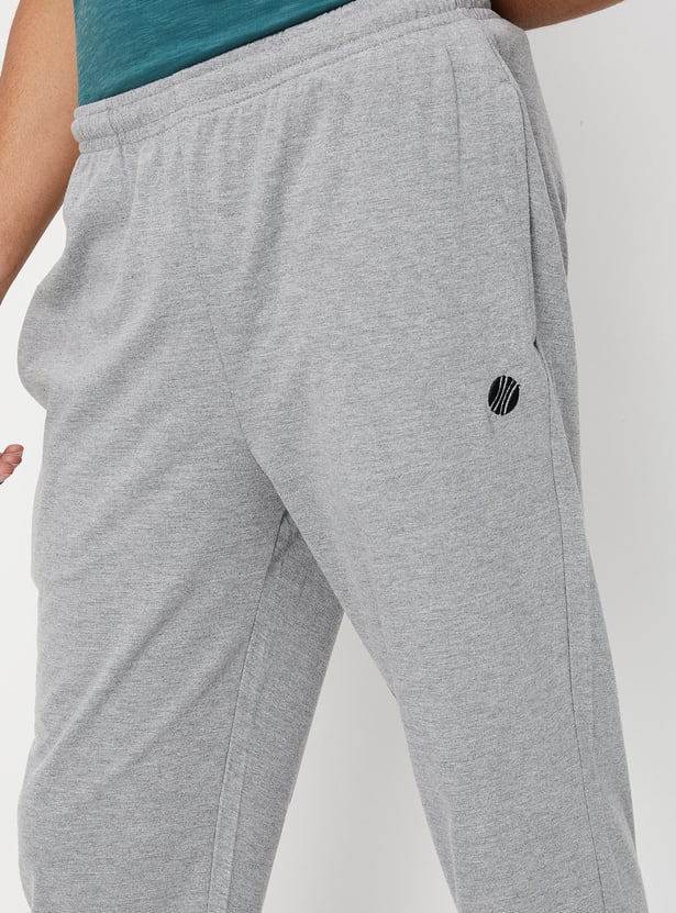 Men Solid Elasticated Track Pants