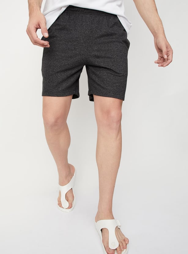 Men Knit Lounge Shorts