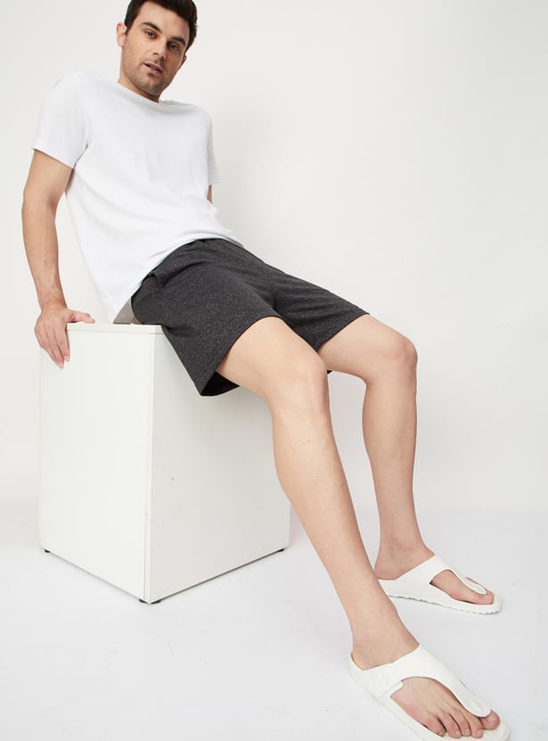 Men Knit Lounge Shorts