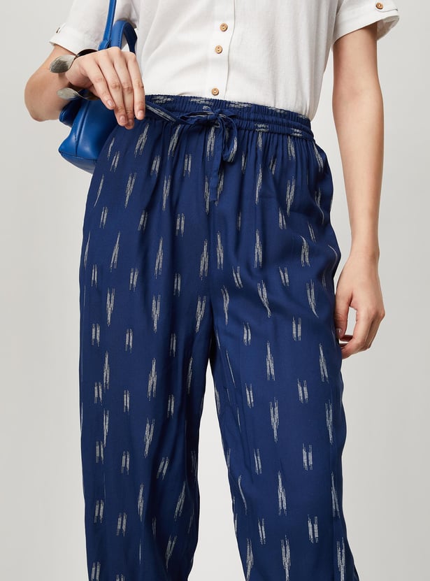 Scarlett - Pants with Ethnic Graphic
