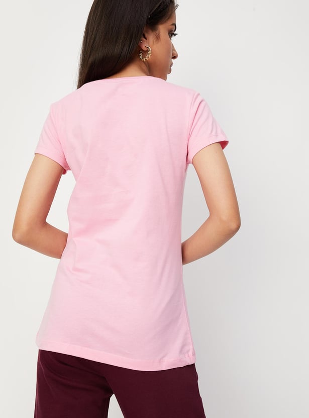 Girls Graphic Printed Cotton T-shirt