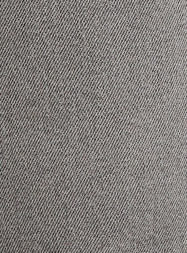 Boys Cotton Washed Slim Fit Jeans