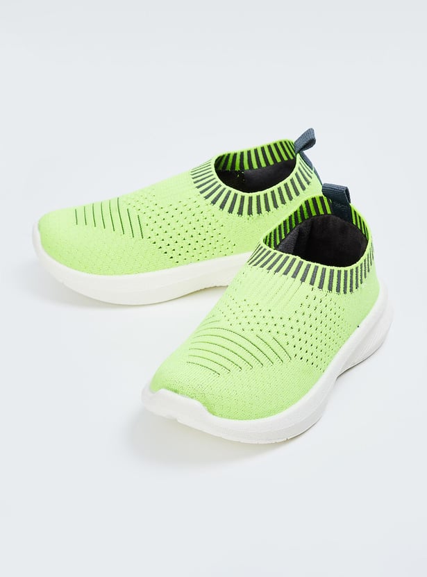 Boys Flyknit Slip-On Athletic Shoes