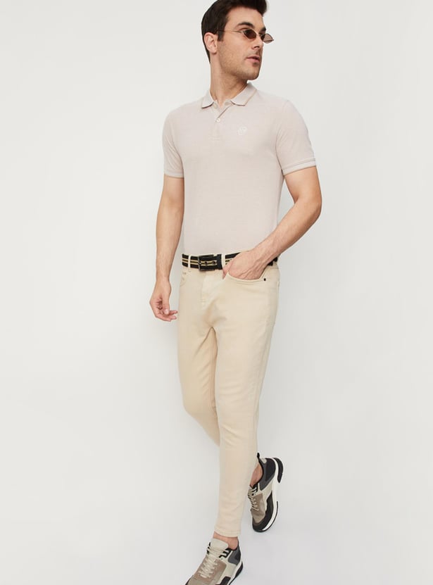Men Solid Slim Fit Polo