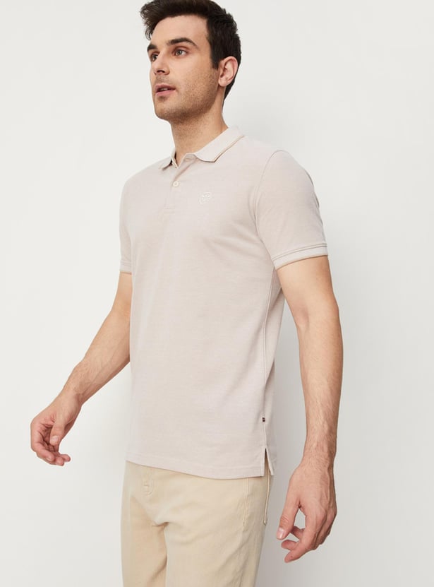 Men Solid Slim Fit Polo