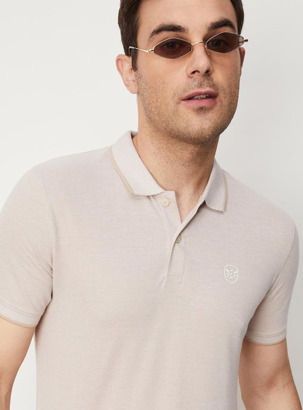 Men Solid Slim Fit Polo
