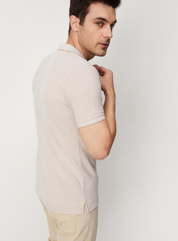 Men Solid Slim Fit Polo