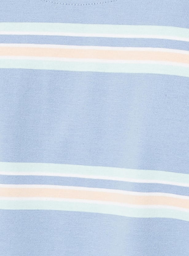 Men Striped Slim Fit Polo