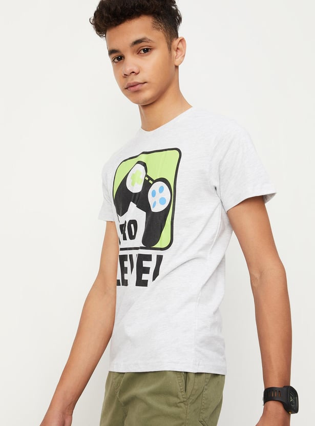 Boys Crew Neck Graphic T-shirt