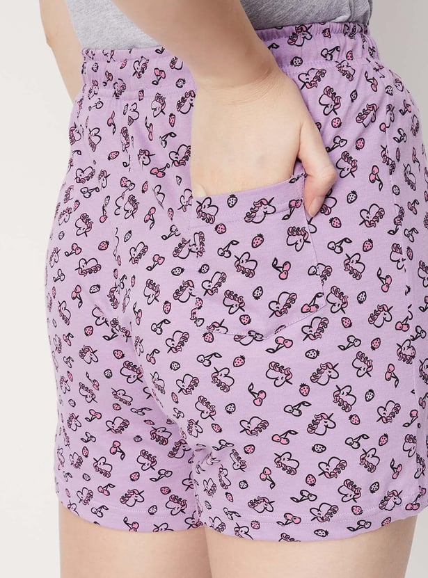 Women Printed Lounge Shorts