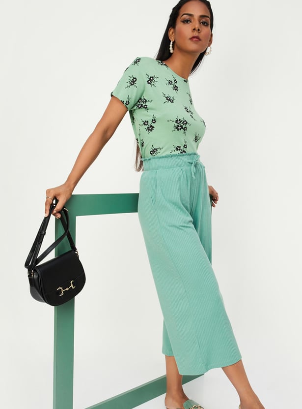 Women Printed Round Neck T-shirt