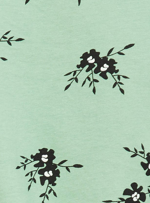 Women Printed Round Neck T-shirt