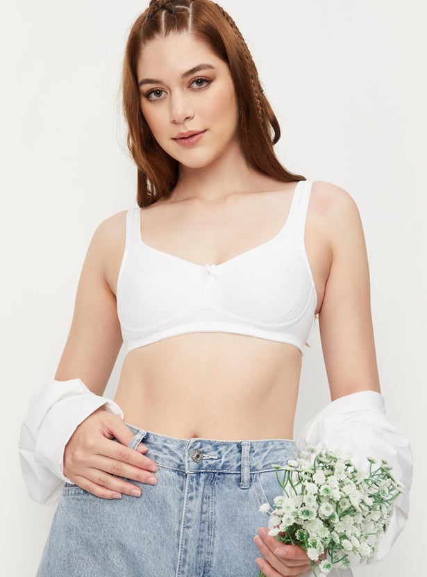 Women Solid Encircled Full Coverage Bra