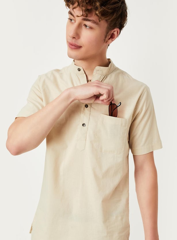 Men Cotton Short Kurta