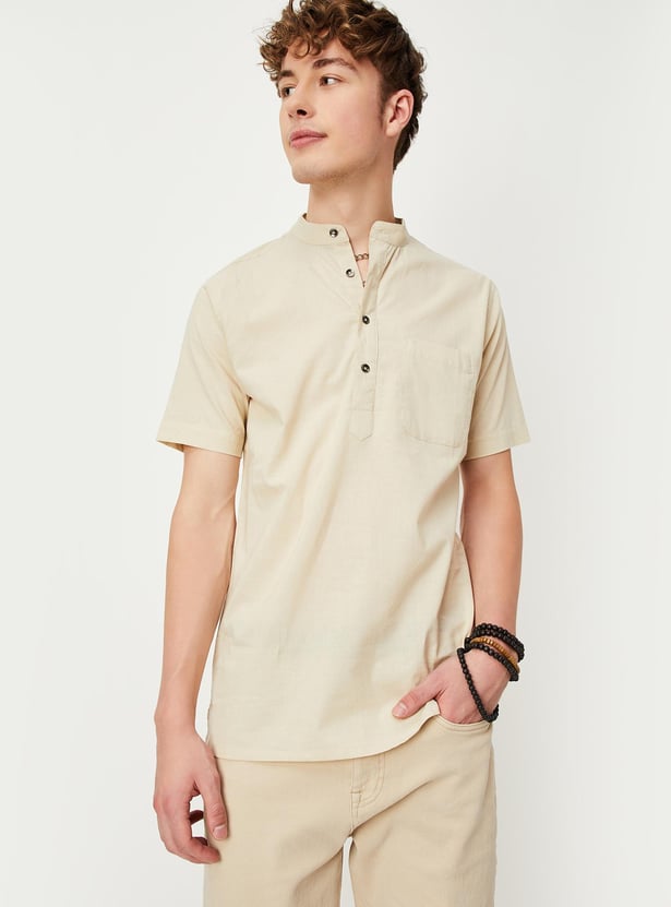 Men Cotton Short Kurta