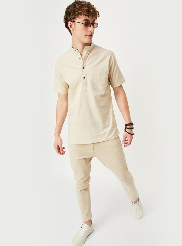 Men Cotton Short Kurta