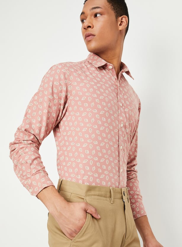 Men Printed Slim Fit Casual Shirt