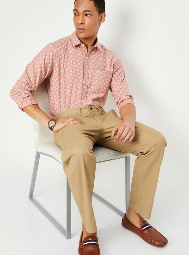 Men Printed Slim Fit Casual Shirt