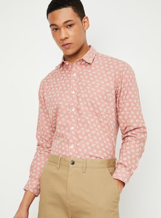 Men Printed Slim Fit Casual Shirt