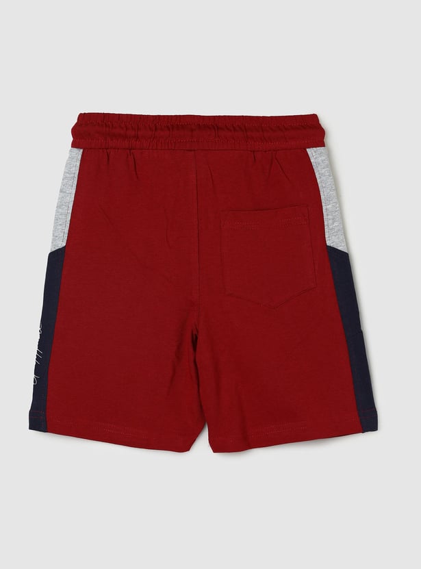 Boys Colourblock Sleepwear Shorts Set