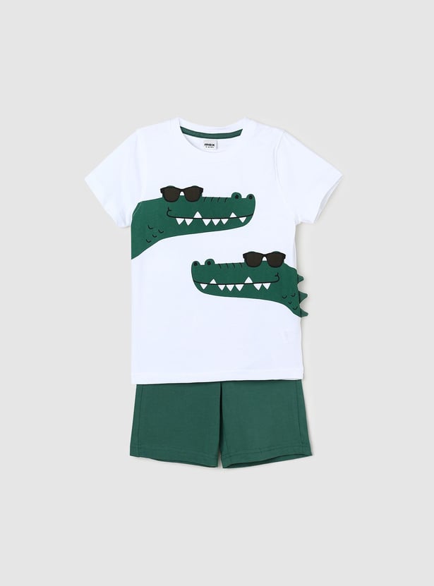 Boys Graphic Sleepwear Shorts Set