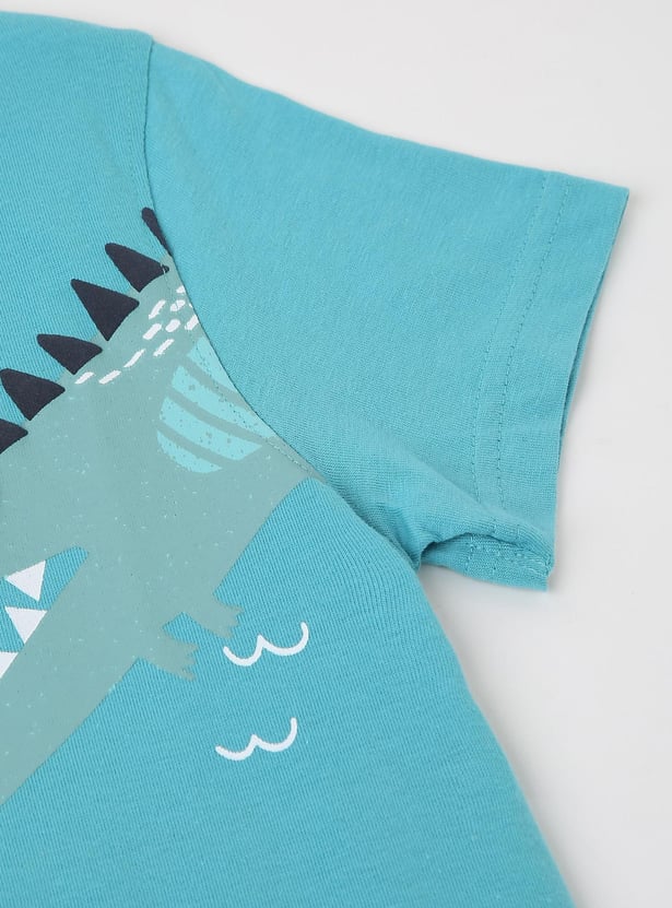 Boys Graphic Printed Cotton T-shirt