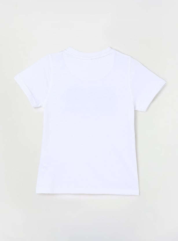 Boys Typographic Printed T-shirt
