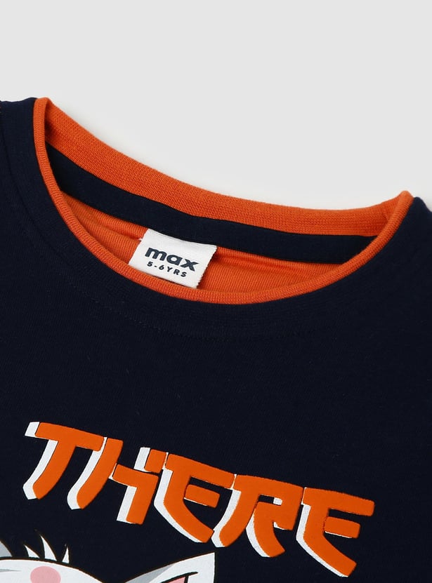 Boys Cotton Graphic T-shirt