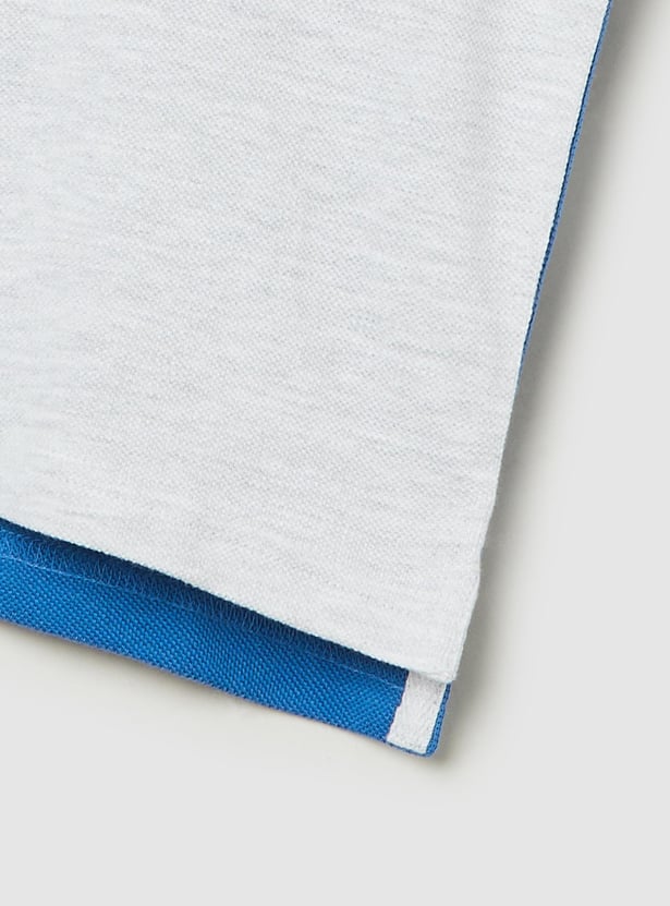 Boys Colourblock Polo T-shirt