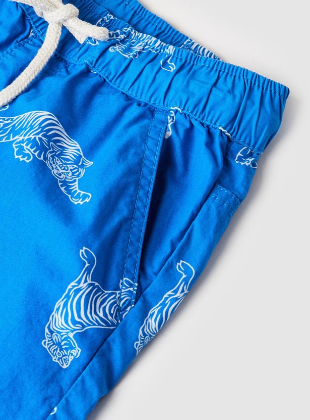 Boys Printed Bermuda Shorts