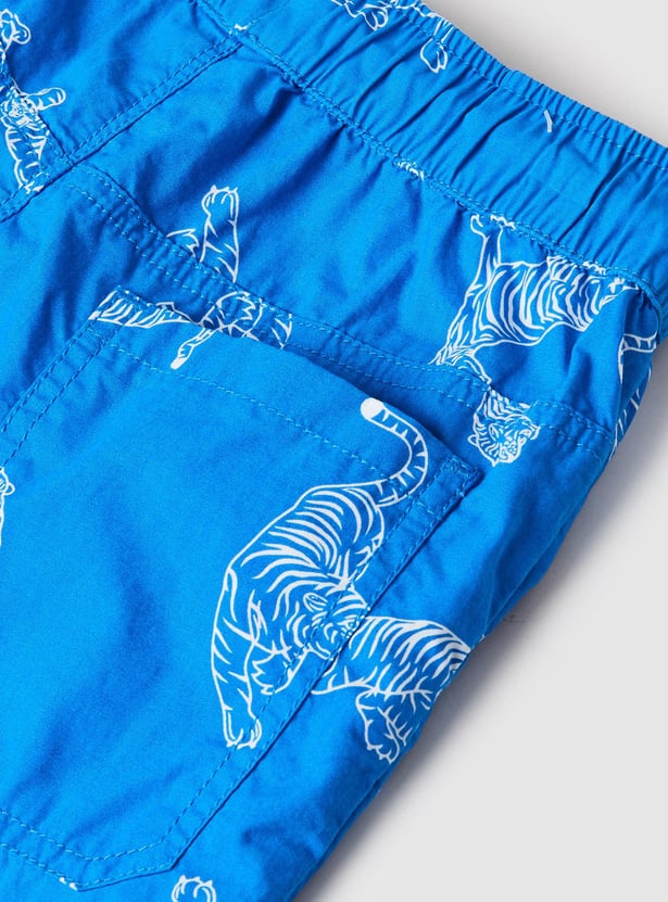 Boys Printed Bermuda Shorts