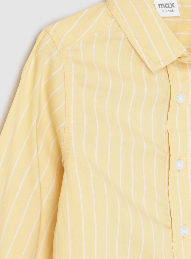 Boys Striped Cotton Shirt