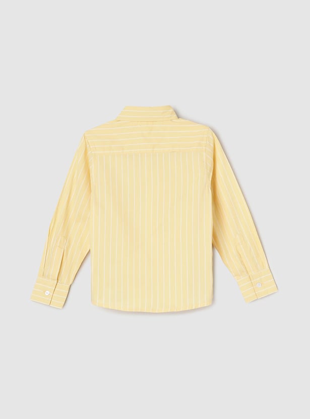 Boys Striped Cotton Shirt