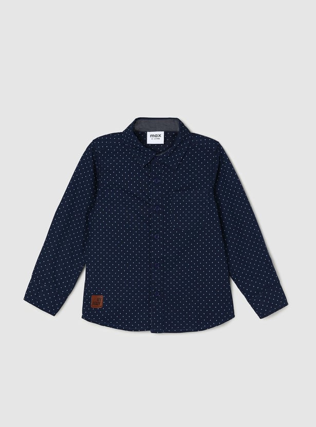 Boys Printed Full Sleeve Shirt