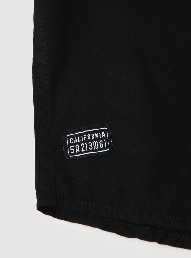 Boys Solid Insert Pocket Shirt