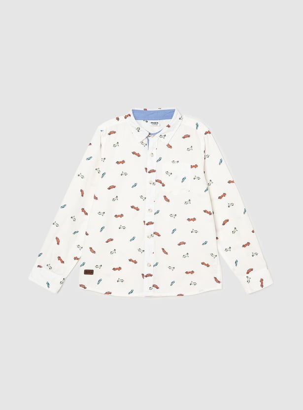 Boys Printed Full Sleeves Shirt