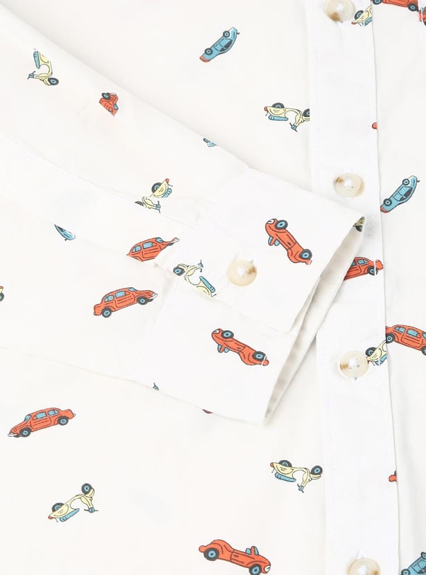 Boys Printed Full Sleeves Shirt
