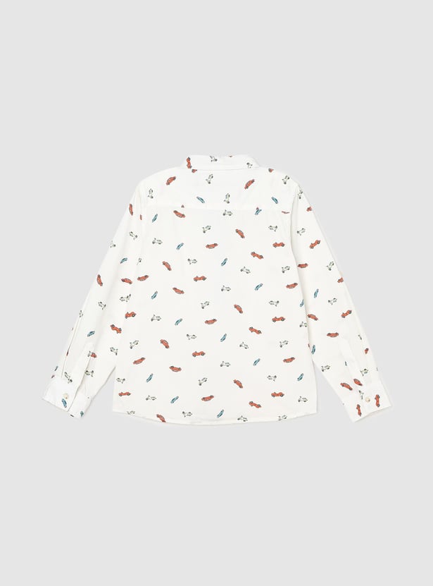 Boys Printed Full Sleeves Shirt