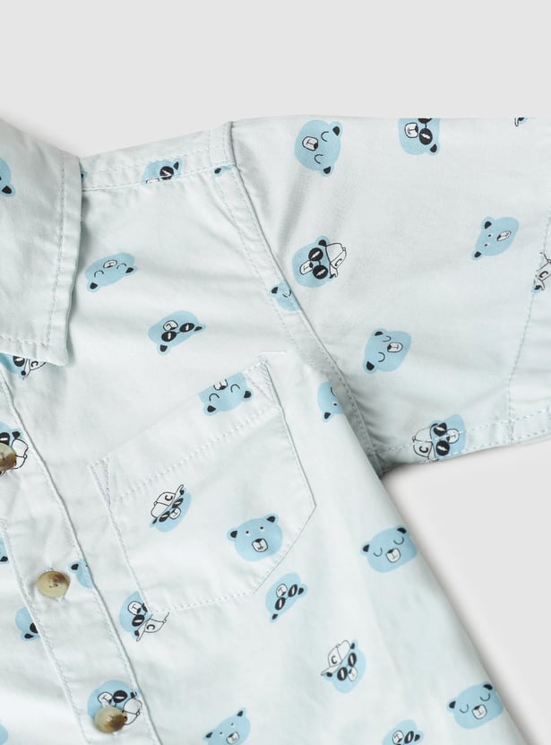 Boys All-Over Printed Shirt