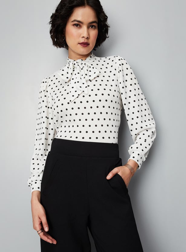 Women Polka Dots Printed Top
