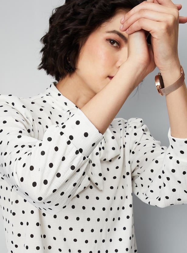 Women Polka Dots Printed Top