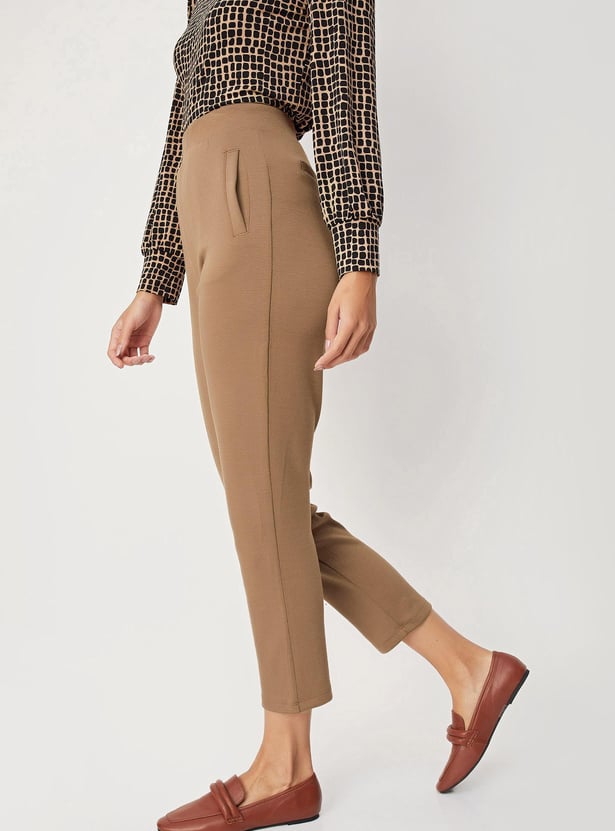 Women Knitted Elasticated Trousers