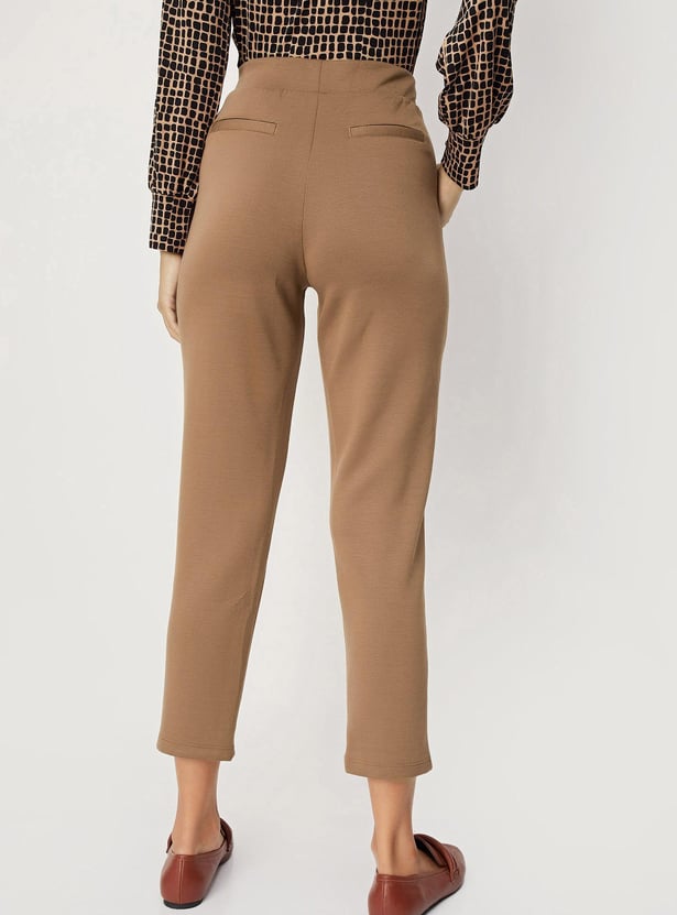 Women Knitted Elasticated Trousers