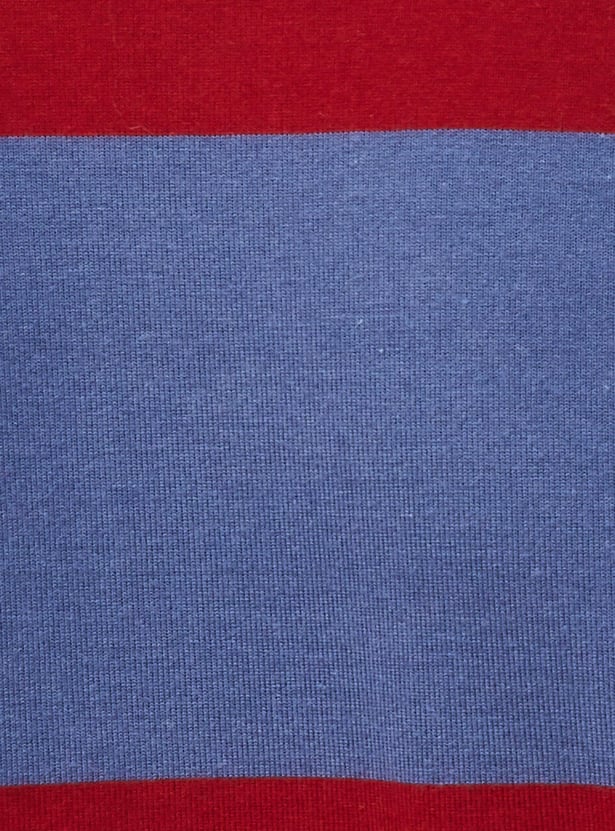 Men Striped Slim Fit Polo T-shirt