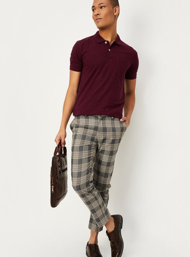 Men Slim Fit Polo T-shirt with Pocket