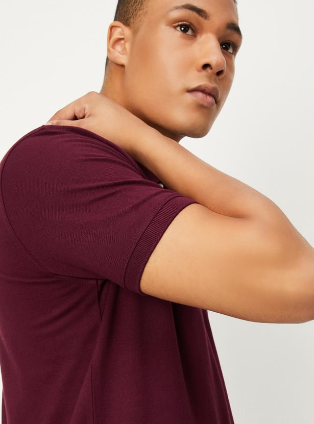 Men Slim Fit Polo T-shirt with Pocket