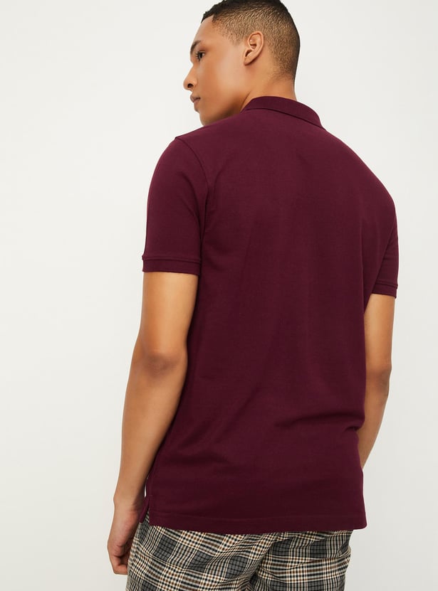 Men Slim Fit Polo T-shirt with Pocket
