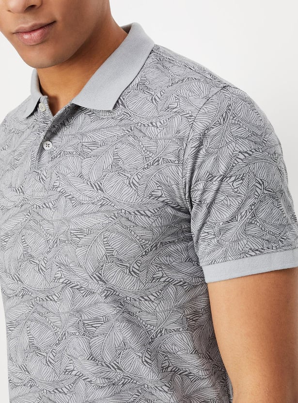 With Logo Embroidered Buy FAME FOREVER Men Printed Polo T-shirt