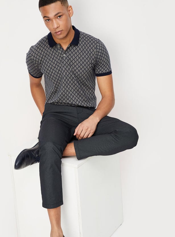 Men Jacquard Polo T-shirt